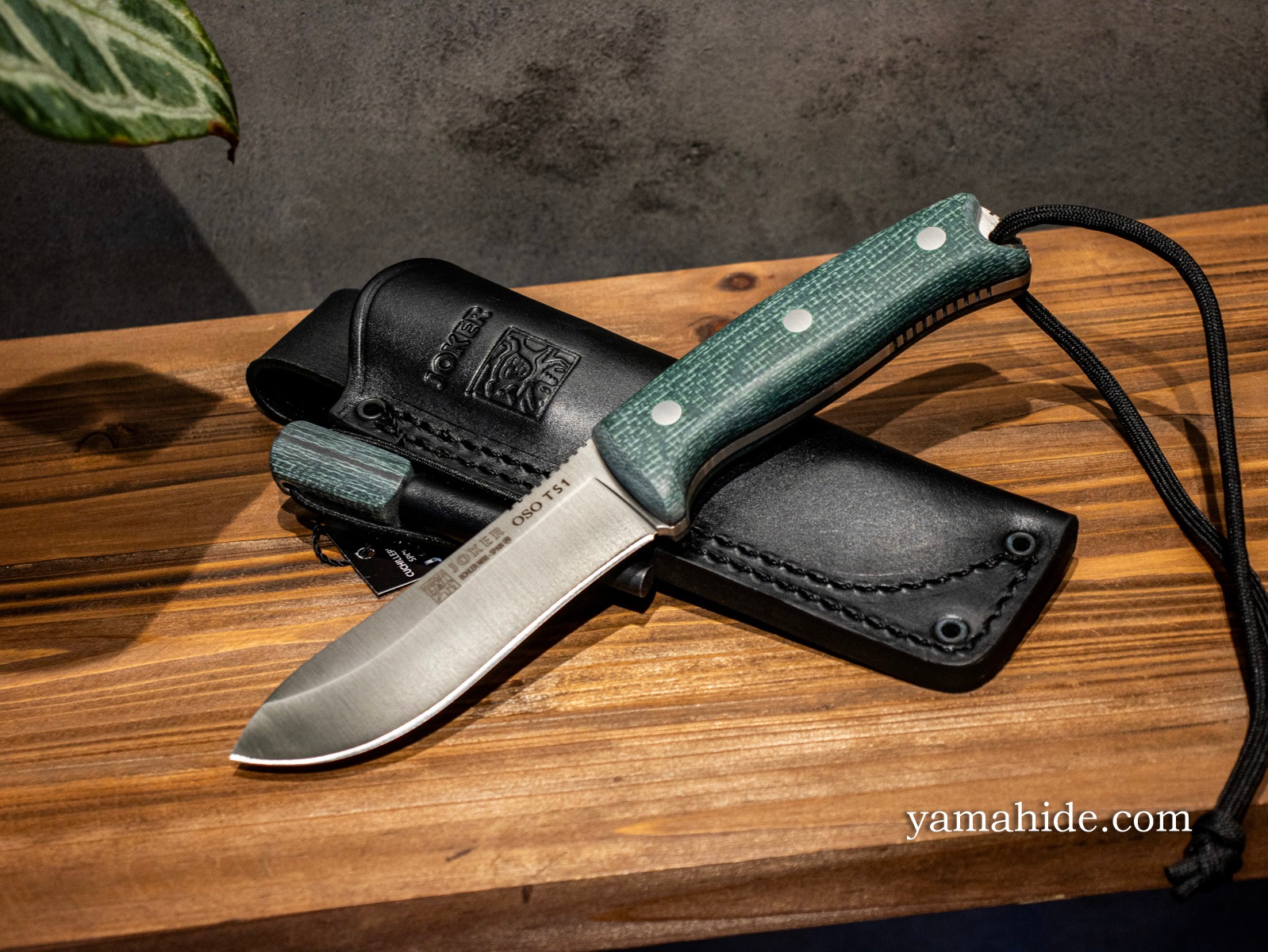 JOKER OSO TS1 Green Jute Micarta CV140-P N695 フルタング キャンプ