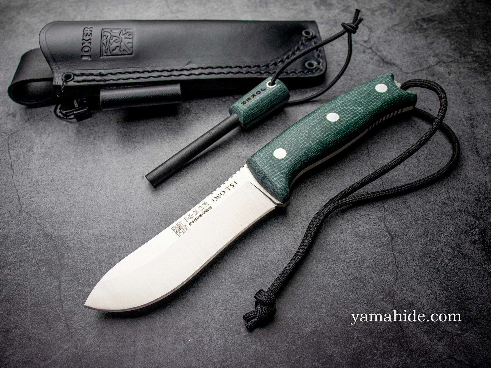 JOKER OSO TS1 Green Jute Micarta CV140-P N695 フルタング キャンプ