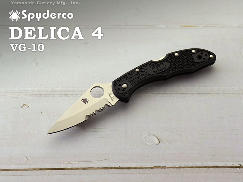 ѥ륳 C11PSBK ǥꥫ4 Ⱦȿ ֥åϥɥ ޤߥʥ Spyderco DELICA4 Black