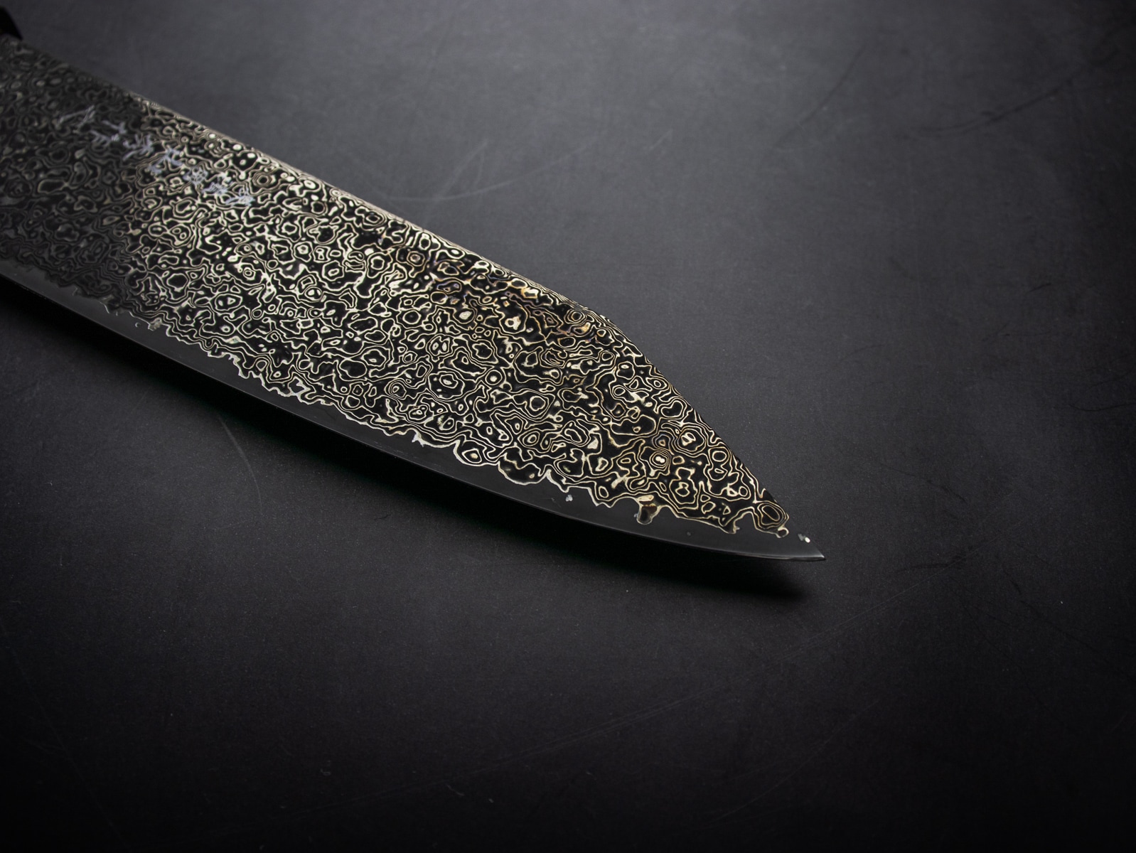 美濃國山秀作 3019bk 和三徳 切り付け 180mm SG2 黒染 ニッケル