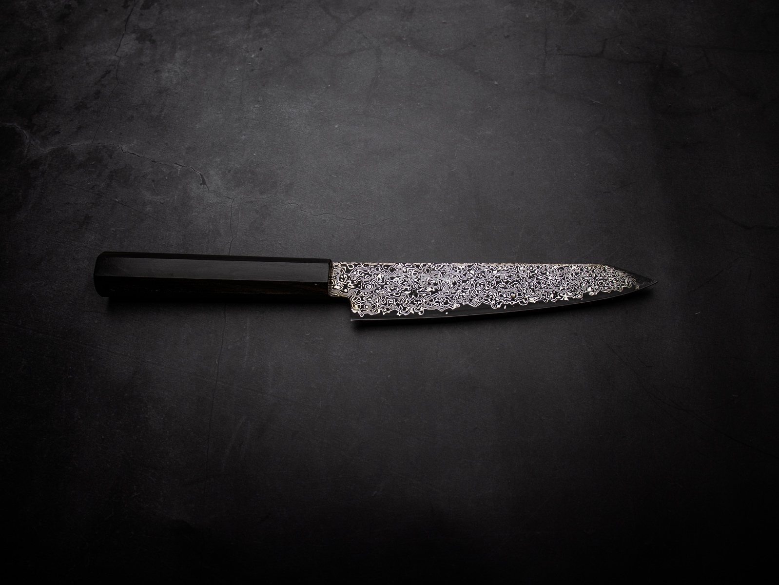 美濃國山秀作 3020bk 和ペティ 切り付け 150mm SG2 黒染 ニッケル