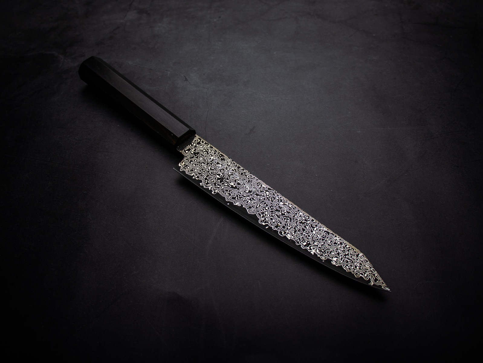 美濃國山秀作 3020bk 和ペティ 切り付け 150mm SG2 黒染 ニッケル