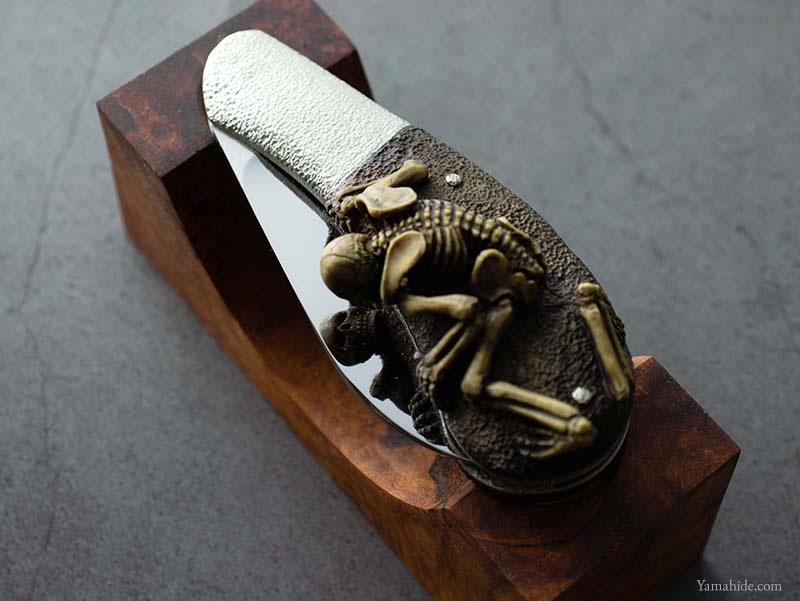 中山英俊 作 折りたたみナイフ スケルトン Hidetoshi Nakayama EDCナイフ