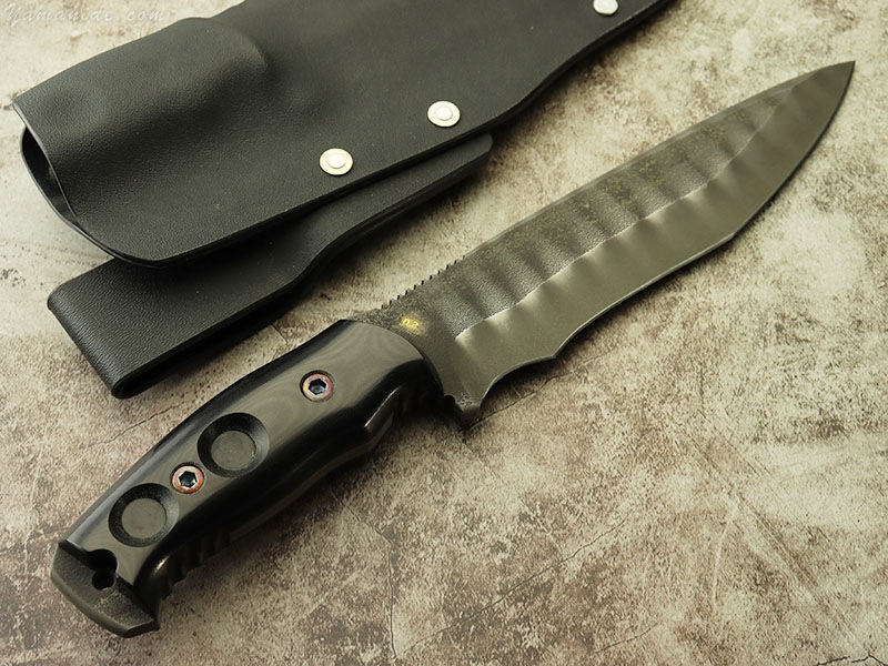 浦邊 謙三 作 1053 パイソン シースナイフ Kenzo Urabe Custom Knife