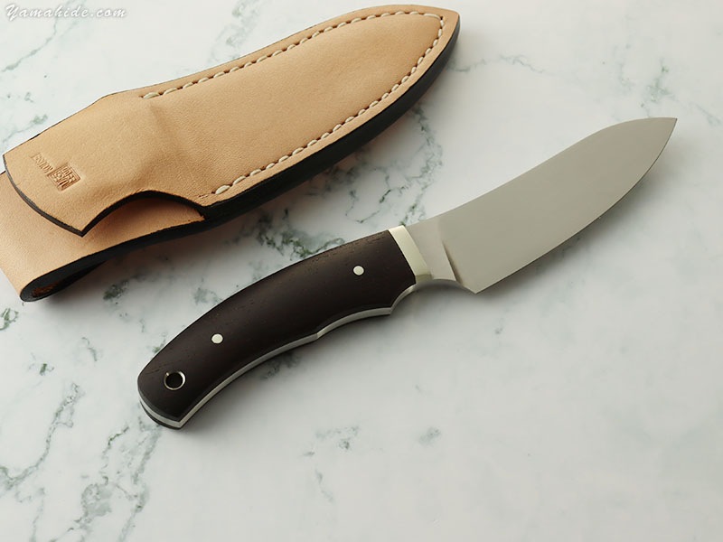 松浪 力也 作 スキナー & キャンパー 皮剥ぎ 紫檀 シースナイフRikiya