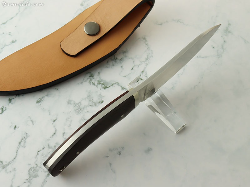 松浪 力也 作 スキナー & キャンパー 皮剥ぎ 紫檀 シースナイフRikiya