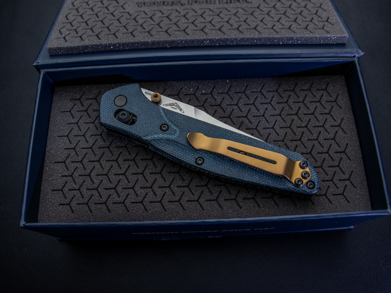 ベンチメイド 940-04 オズボーン デニムマイカルタ M390 AXISロック