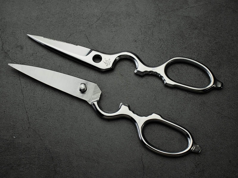 栗忠製作所 ダイヤウッド オールステンレス キッチンバサミ 日本製