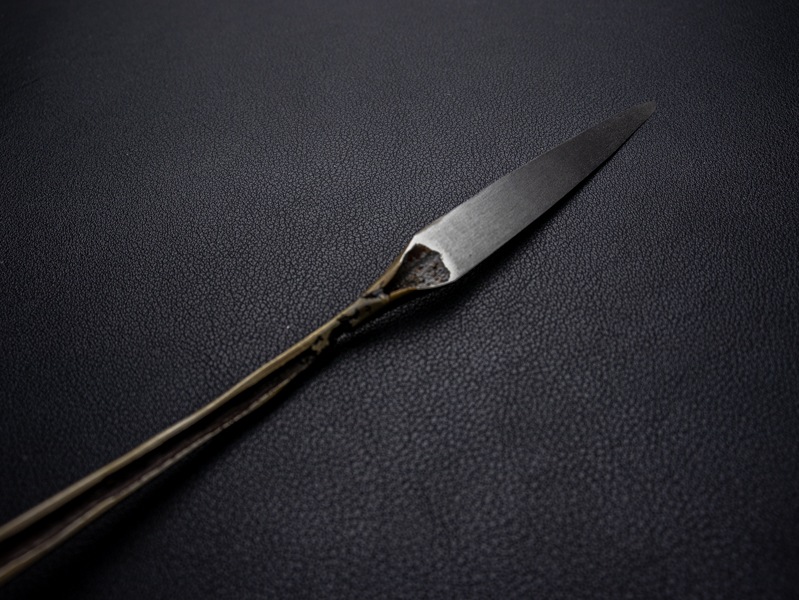 刀匠 高羽弘宗 作 紙刀 S クラス (赤糸付) Swordsmith Takaba's Paper