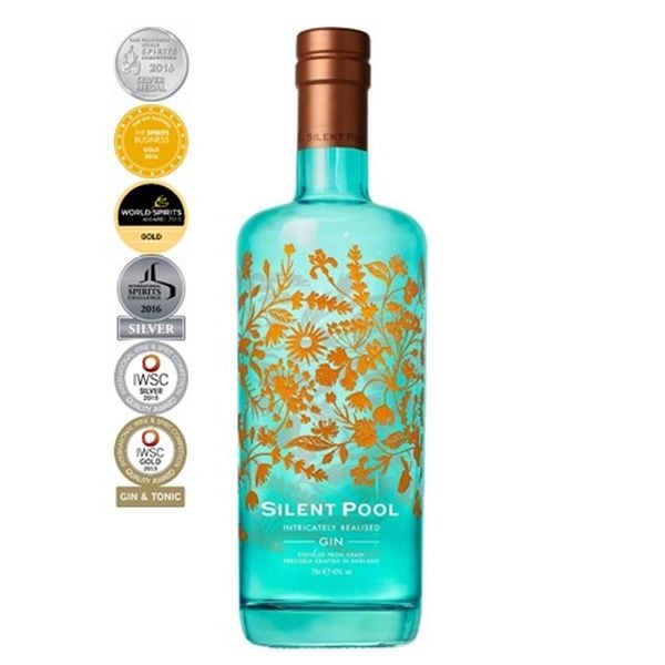 サイレントプール ジン 43％ 700ml 【美しいエメラルドグリーンの