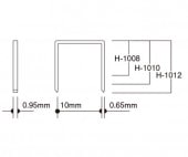 タチカワ　ステープル H-10ハンマータッカー用　（H-1008/H-1010/H-1012）