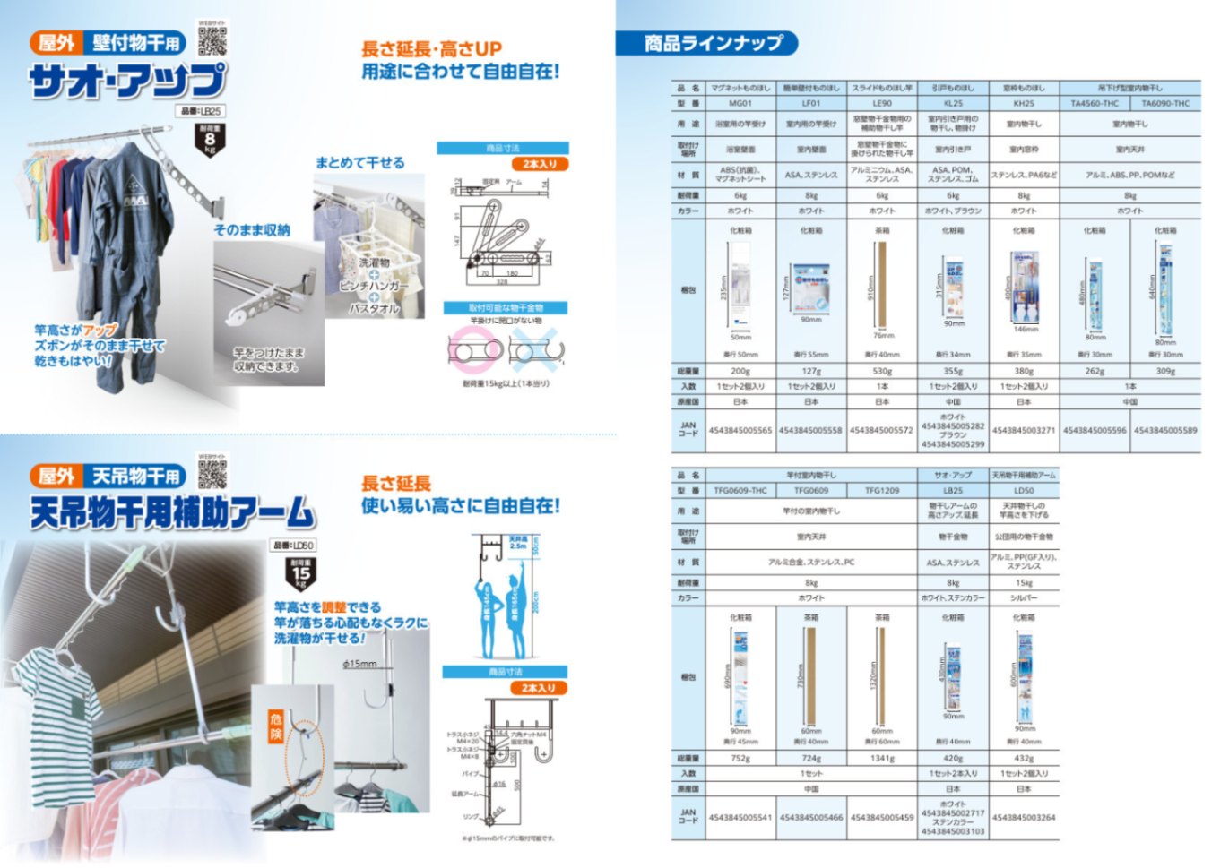 物干し チョイ干し！ HOSETAシリーズ② 引き戸・窓枠・吊り下げ