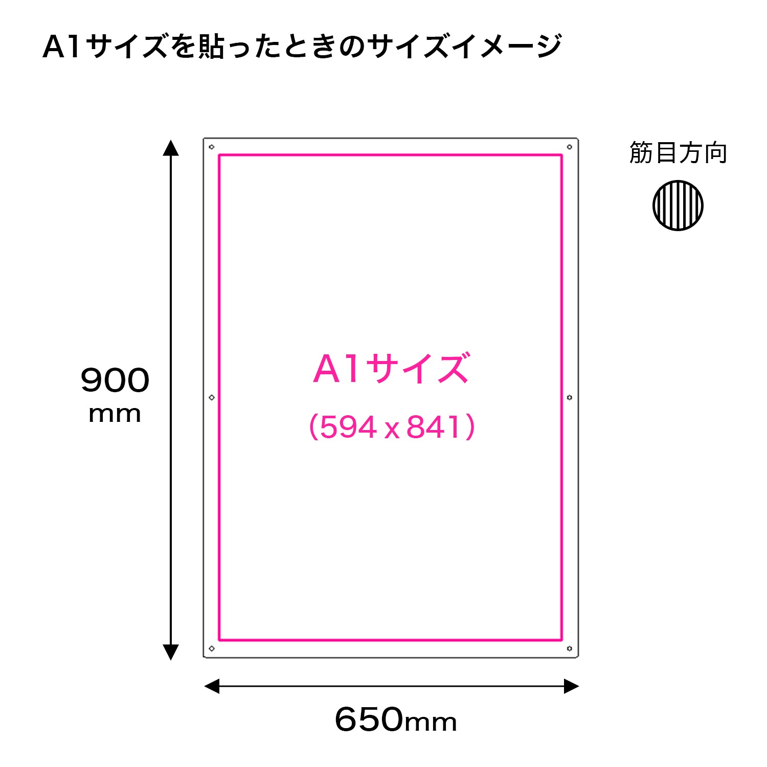 プラダン看板(A1用) 白 厚5mmx幅650mm×長900mm 25枚set｜【通い箱.com