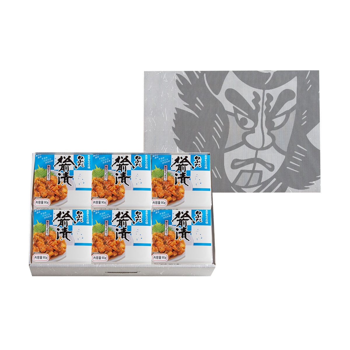 ねぶた松前漬【食べきりパック×6個箱入セット】【在庫が切り替わり次第、2段パックから1段深底パックへ変更】