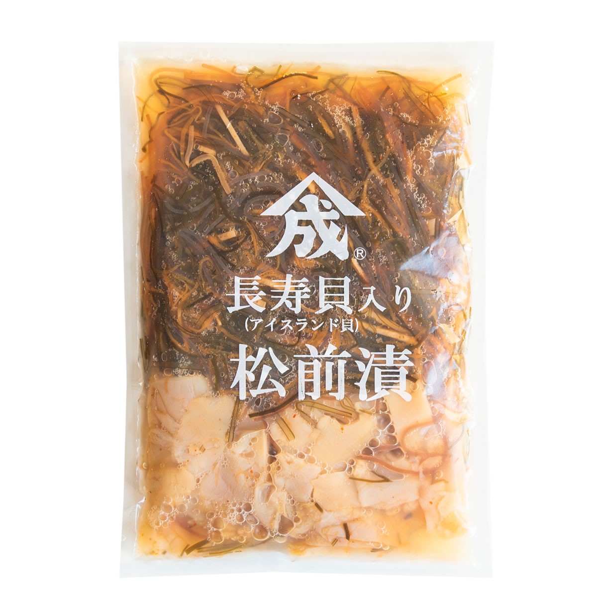 長寿貝の松前漬250ｇ【要冷凍約360日】
