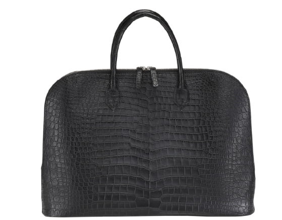 クロコダイル ラウンドブリーフケース