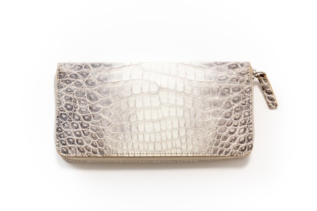 クロコダイル ラウンドファスナー長財布　ヒマラヤ