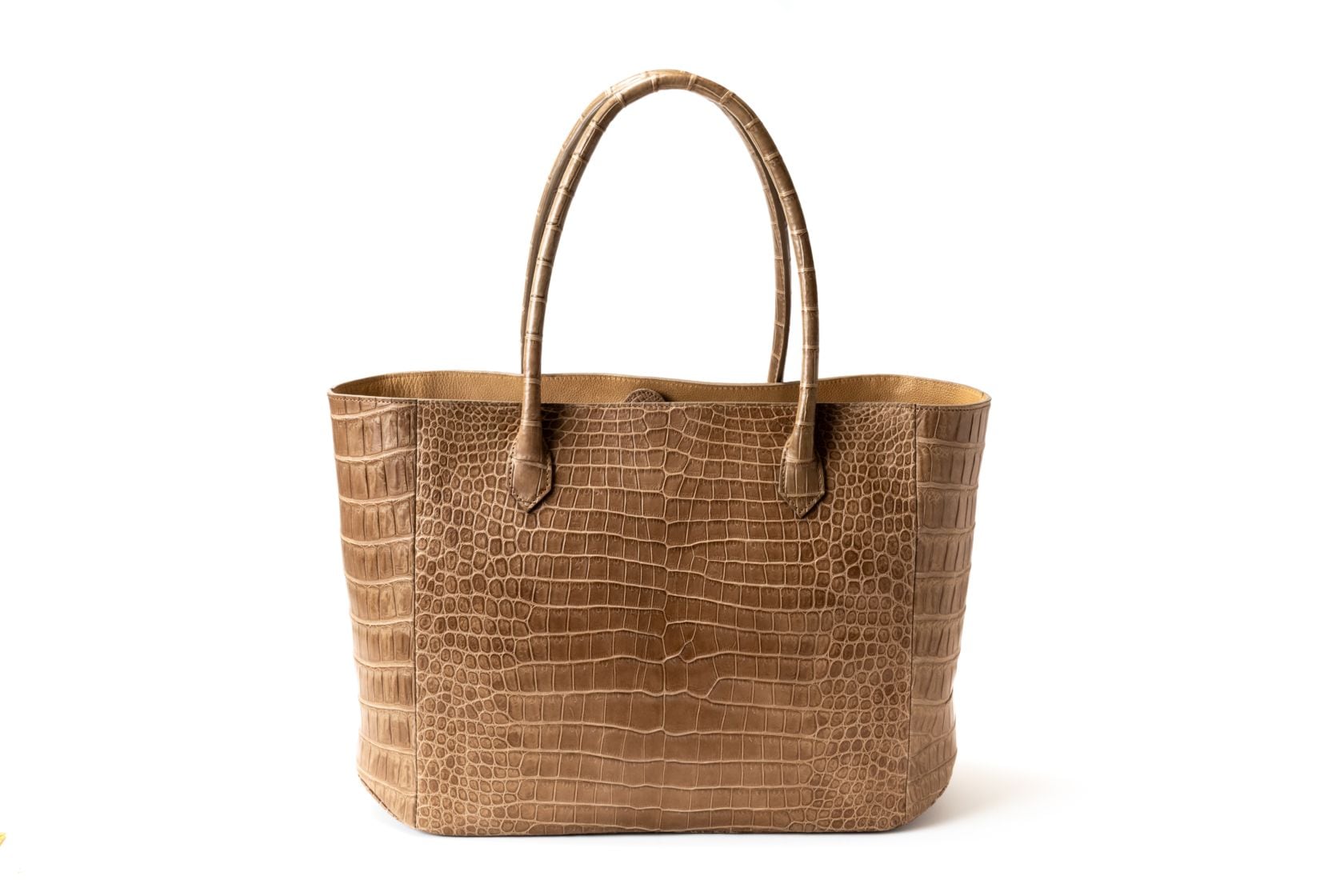 ポロサスクロコダイル オープントートバッグ　オーク