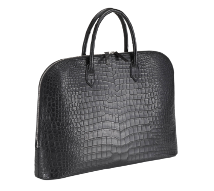 クロコダイル ラウンドブリーフケース