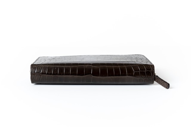 クロコダイル コンパクト　オーガナイザー　ブラウン