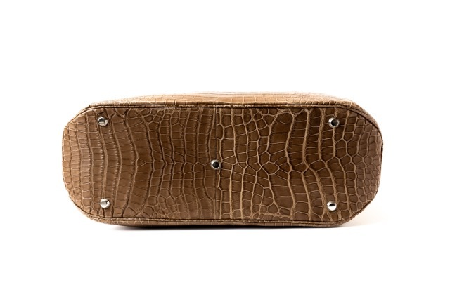 ポロサスクロコダイル オープントートバッグ　オーク