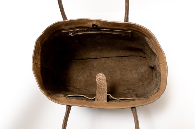 ポロサスクロコダイル オープントートバッグ　オーク