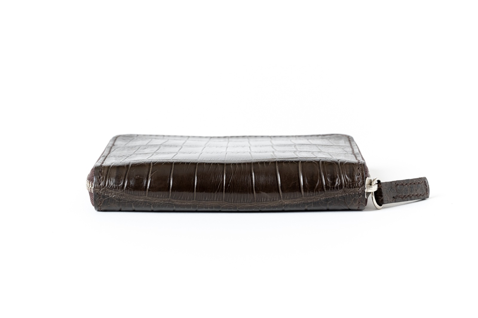 クロコダイルコインパース　ブラウン