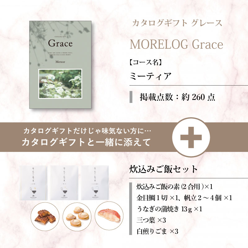 モアログ　グレイス　ミーティア＋炊込みご飯セット