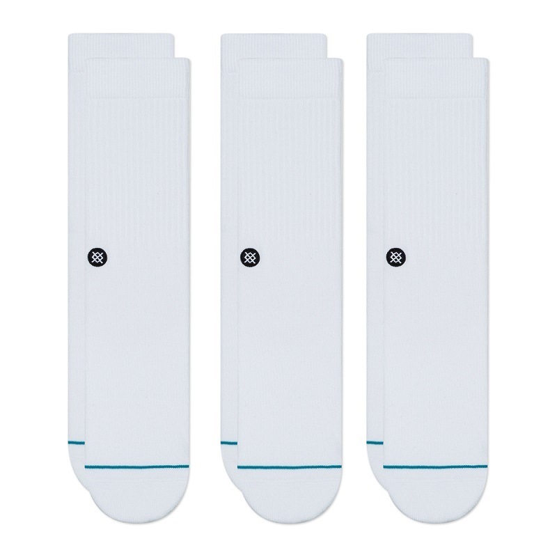 【定番モデル】【スタンスソックス】【3足セット】STANCE C/O スタンス ファッション アイコン 3 パック ICON 3 PACK M556D18ICP-WHT メンズアパレル ホワイト ライフスタイル