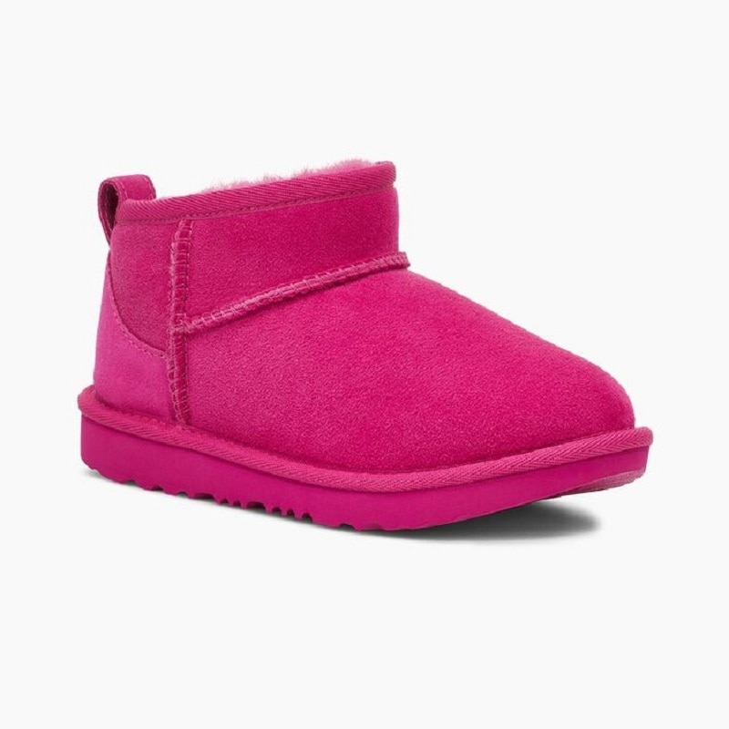 【セール30%OFF】UGG 22FW  KIDS' CLASSIC ULTRA MINI Raspberry Sorbet 1130750K-RSPS
