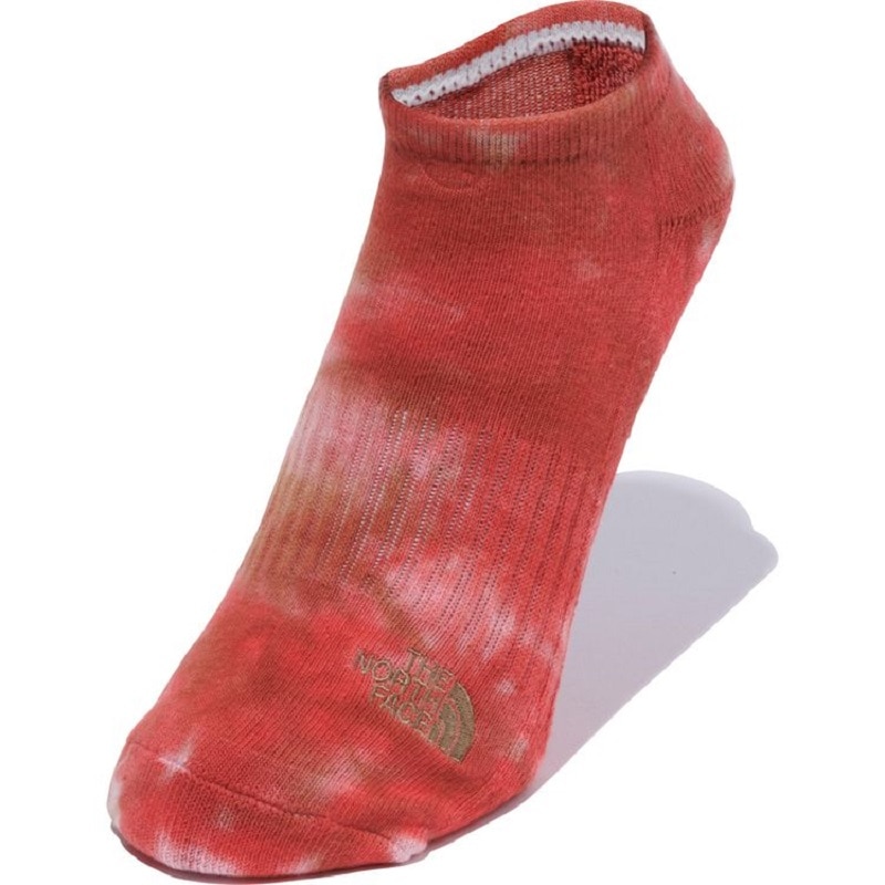 【ショートソックス】【タイダイ】【オーガニックコットン】THE NORTH FACE 23SS ザ・ノースフェイス タイ ダイ ショート TIE DYE SHORT レトロオレンジ/ケルプタン NN82313-RK ユニセックス ソックス