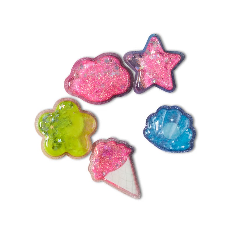 【ジビッツチャーム】【クロックス用アクセサリー】【5パック】crocs 23FW クロックス ジビッツチャーム スクイッシュ グリッター アイコン 5 パック Jibbitz charms Squish Glitter Icons 5 Pack 10011601 メンズ レディース キッズ アクセサリー