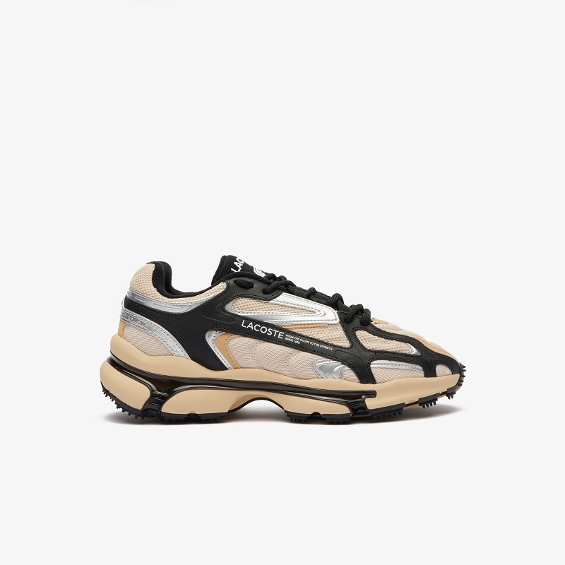 【クラシック】【ワニ】LACOSTE 24SS ラコステ スニーカー M L003 2K24 124 1 SMA LT TAN/BLK 47SMA0013-3E8 メンズスニーカー