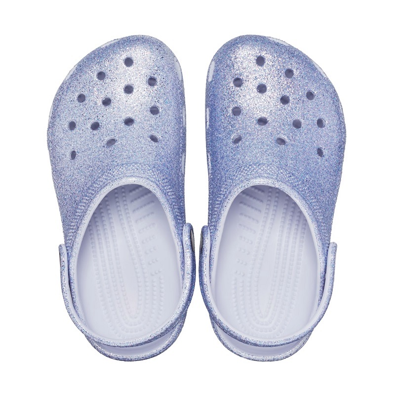 美品】クロックス crocs 厚底グリッター コンフォートサンダル