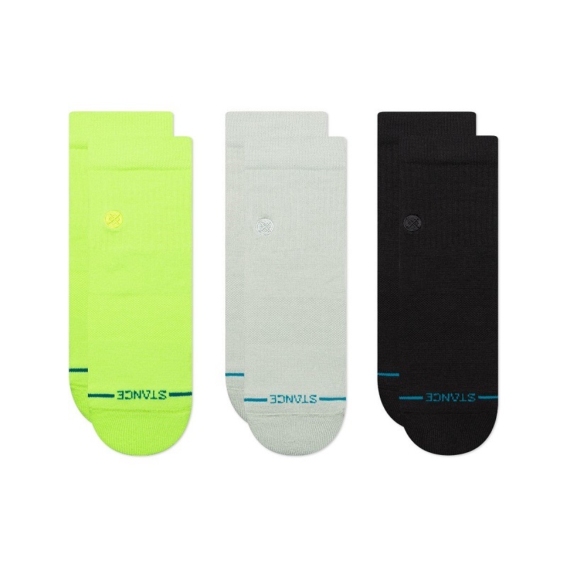 【スタンスソックス】【3足セット】STANCE 24SU スタンス ソックス ICON QUARTER 3 PACK MULTI A356A21IQP#MUL A356A21IQP-MUL マルチ
