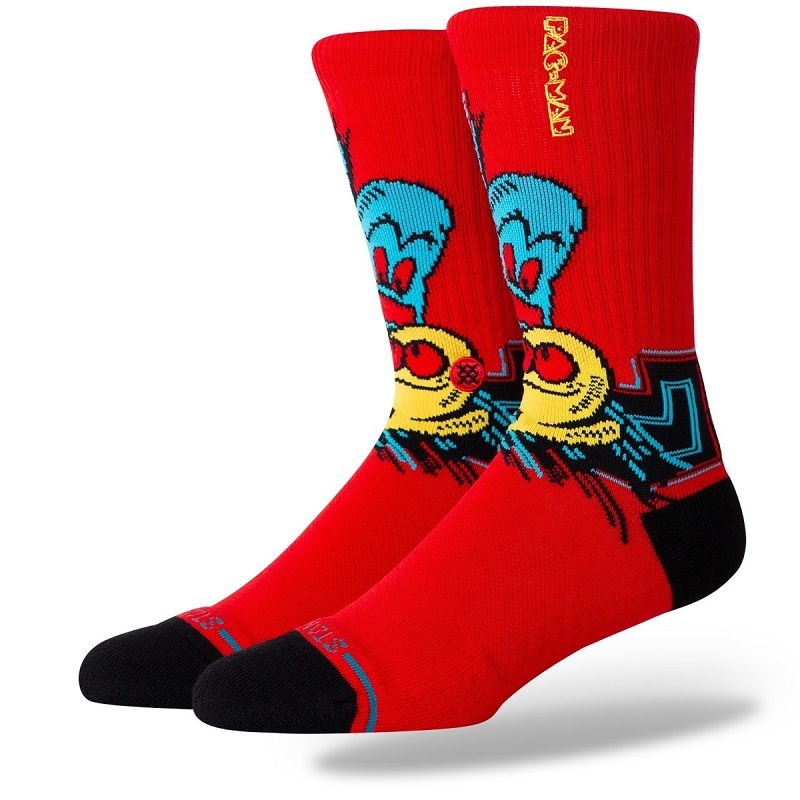 【スタンスソックス】【PAC-MAN コラボモデル】STANCE 24SU スタンス ソックス WAKA WAKA WAKA RED A556B24WAK#RED A556B24WAK-RED レッド