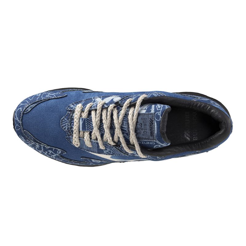 MIZUNO 24AW 8/24 WAVE RIDER β DYED BY BUAISOU D1GD244101 01:ネイビーブルー×ホワイト【WAVE RIDER β】【藍染 BUAISOU】