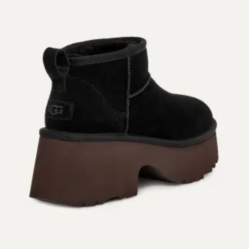 UGG 24AW 9/4 W CLASSIC ULTRA MINI NEW HEIGHTS BLACK 1158311-BLK ブラック