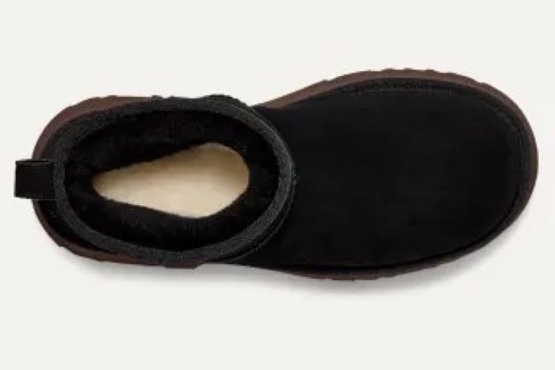 UGG 24AW 9/4 W CLASSIC ULTRA MINI NEW HEIGHTS BLACK 1158311-BLK ブラック