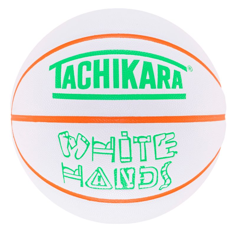 TACHIKARA BASKETBALL WHITE HANDS SB7-2007 ホワイト/ネオンオレンジ/ネオングリーン