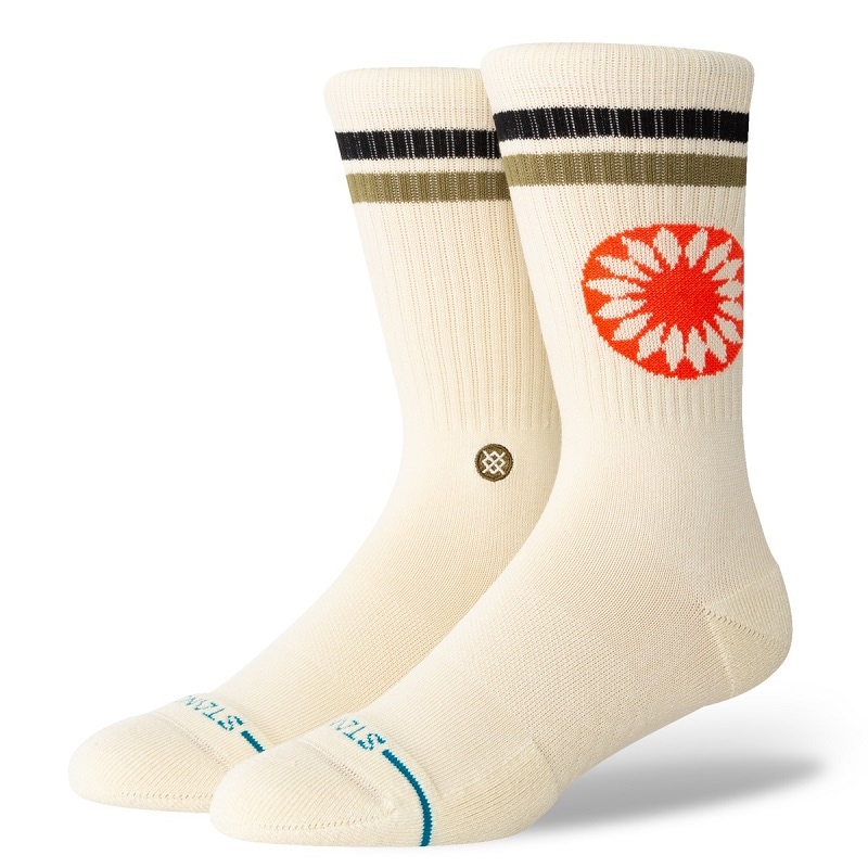 【カジュアルソックス】STANCE 24FW スタンス サン ダイアル クルー SUN DIAL CREW A556C24SUN#CRM A556C24SUN-CRM クリーム