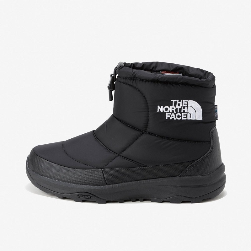 THE NORTH FACE F24 Nuptse Bootie WP Logo Short ARCTIC GRIP TNFブラックxTNFホワイト NF52485-KW