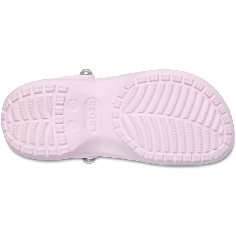 【サンダル】crocs 25Q1クロックス クラシック プラットフォーム パール クロッグ CLASSIC PLATFORM PEARL CLOG Pink Milk 211231-6ZW ピンクミルク