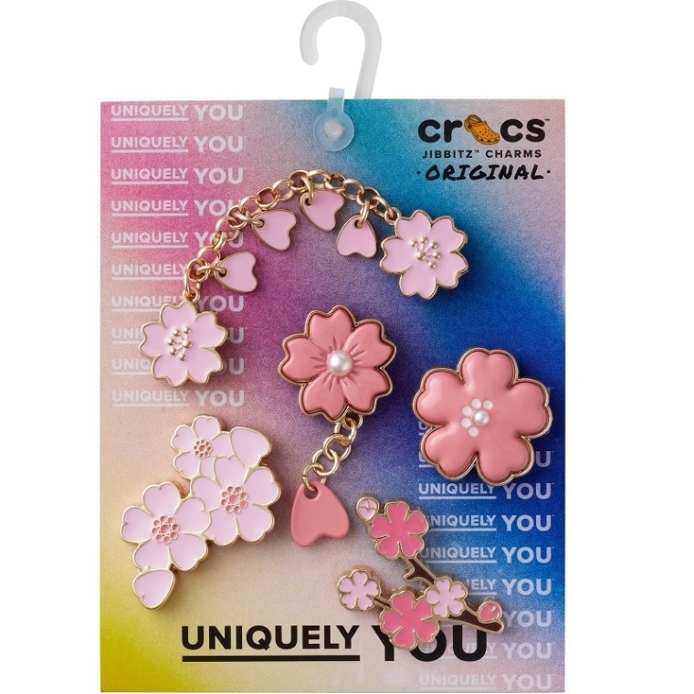 【ジビッツチャーム】【クロックス用アクセサリー】crocs C/O クロックス ジビッツチャーム ブルーミング チェリー ブロッサム 5 パック Jibbitz charms Blooming Cherry Blossom 5 pack 10012962