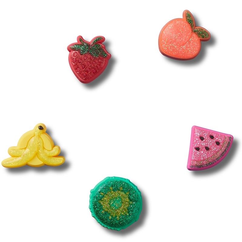 【ジビッツチャーム】【クロックス用アクセサリー】crocs C/O クロックス ジビッツチャーム スパークル グリッター フルーツ 5 パック Jibbitz charms Sparkle Glitter Fruits 5 pack 10013255