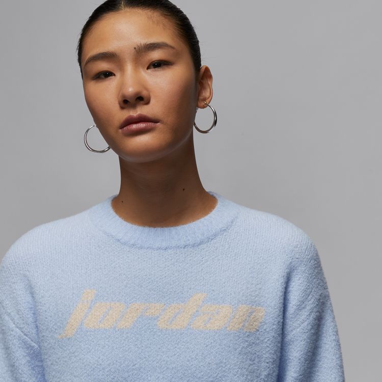 JORDAN BRAND SP25 AS W J SWEATER TOP ハイドロゲンブルー/グアバアイス HF9454-407