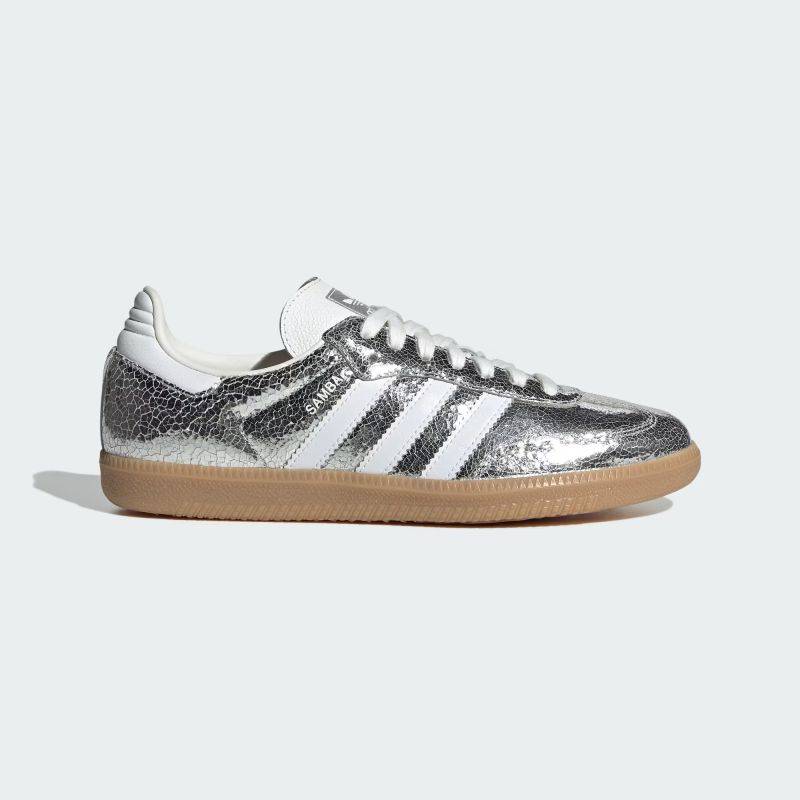 【アディダスオリジナルス/サンバ OG W】adidas C/O SAMBA OG W JR0035 シルバーメタリック/フットウェアホワイト/コアホワイト