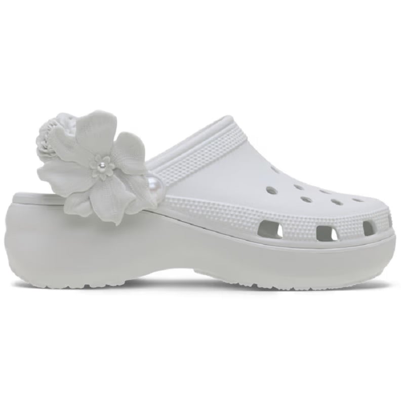 crocs 25Q2 CLASSIC PLATFORM BOUQUET CLOG Moonlight 211292-1NK