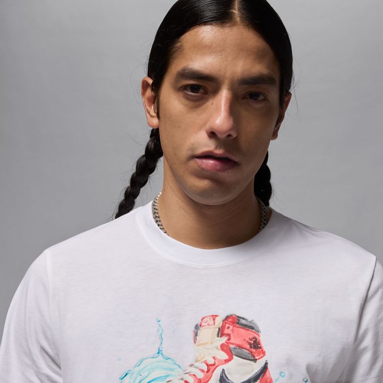 JORDAN BRAND SU25 M J FLT ESS AJ1 SS CREW ホワイト/ブラック IB3355-100