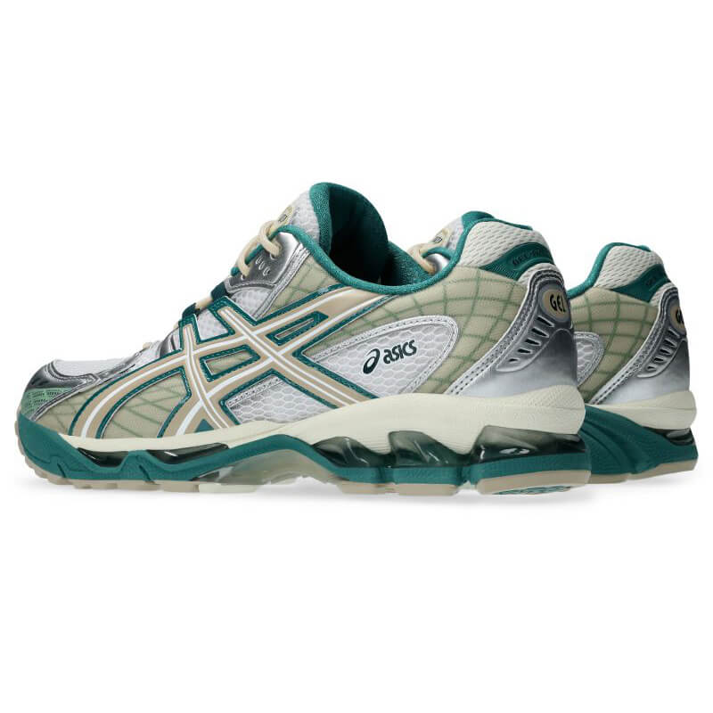 asics 25SS 5/1 GEL-NIMBUS 10.1 WHITE/RAINY LAKE 1203A543-102